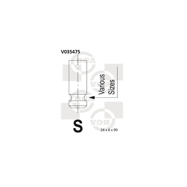 Angos vožtuvas BGA V035475