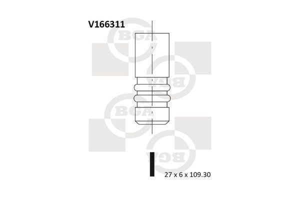 Angos vožtuvas BGA V166311