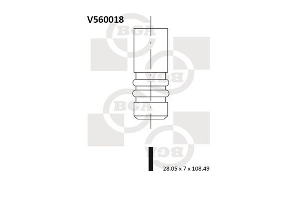 Angos vožtuvas BGA V560018