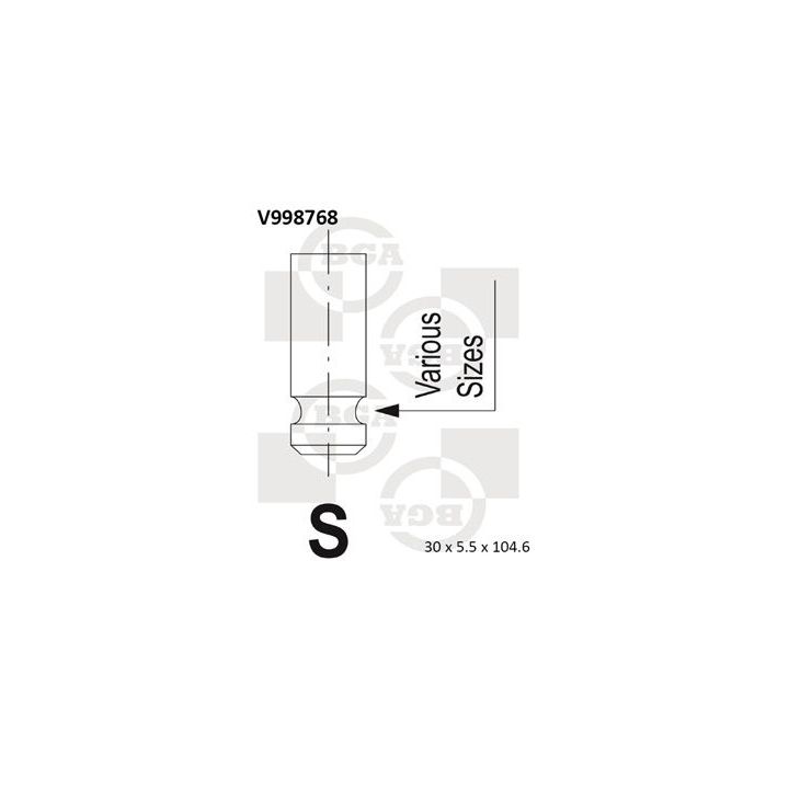 Angos vožtuvas BGA V998768