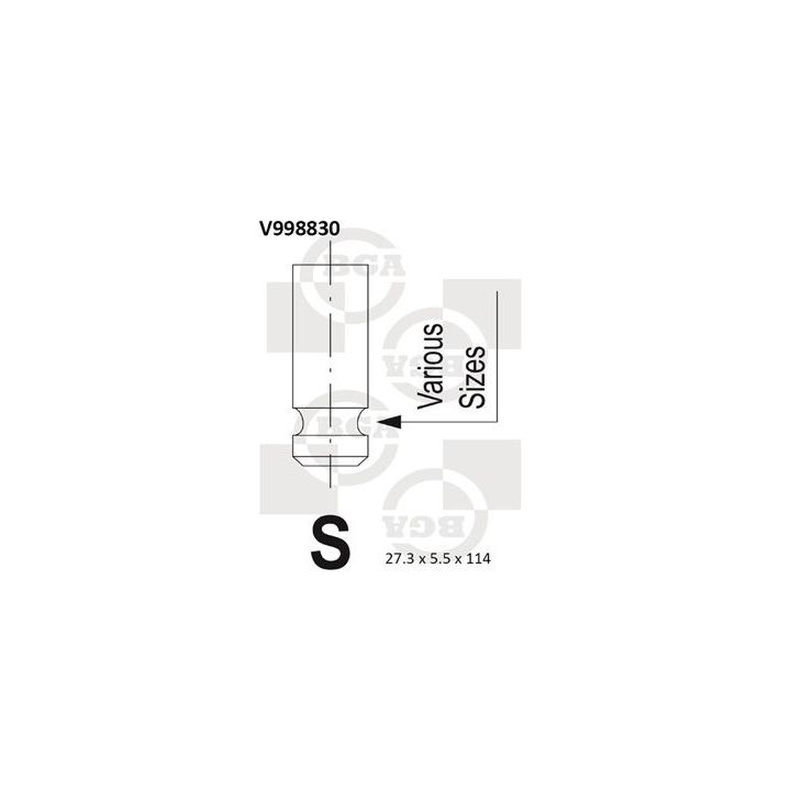 Angos vožtuvas BGA V998830