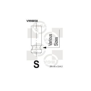 Angos vožtuvas BGA V998858