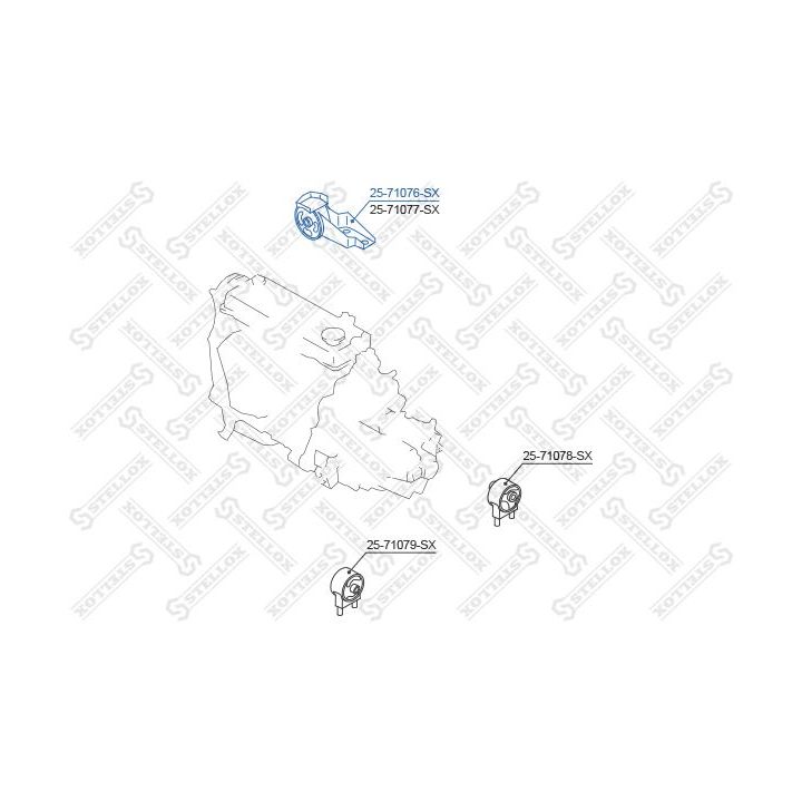 Variklio montavimas STELLOX 25-17460-SX