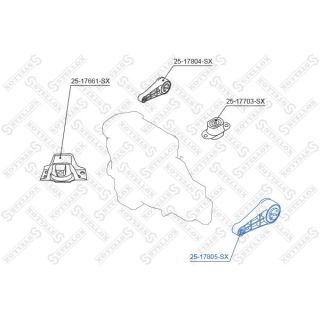 Variklio montavimas STELLOX 25-17805-SX