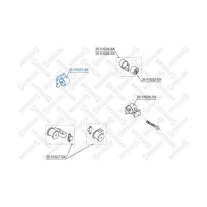Variklio montavimas STELLOX 25-51023-SX