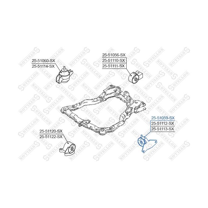 Variklio montavimas STELLOX 25-51059-SX