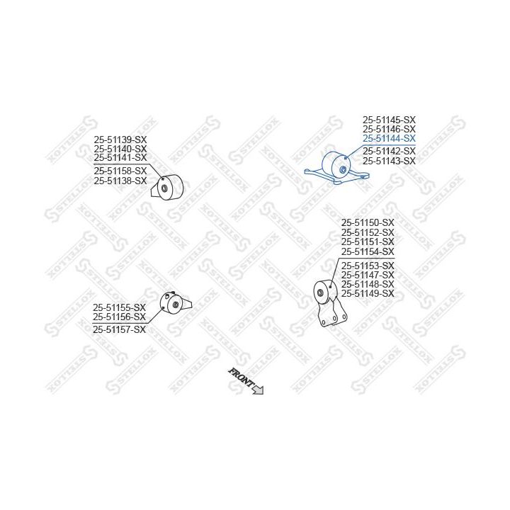Variklio montavimas STELLOX 25-51144-SX