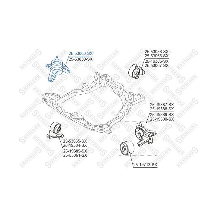 Variklio montavimas STELLOX 25-53063-SX
