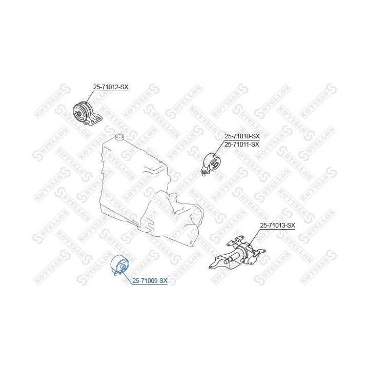 Variklio montavimas STELLOX 25-71009-SX
