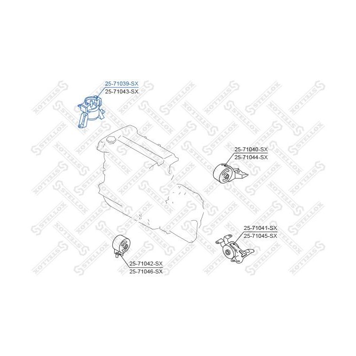 Variklio montavimas STELLOX 25-71039-SX
