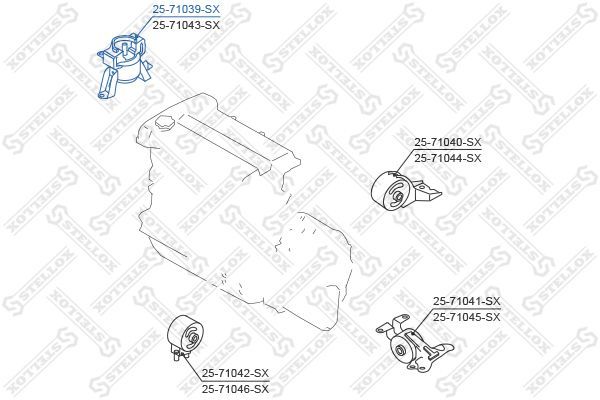 Variklio montavimas STELLOX 25-71039-SX