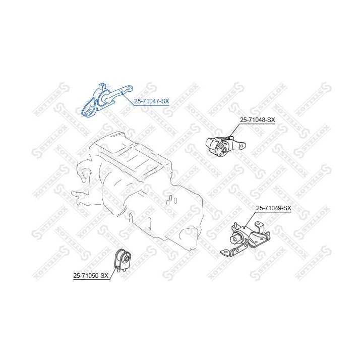 Variklio montavimas STELLOX 25-71047-SX