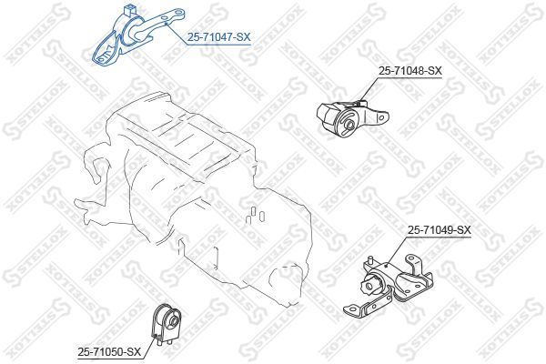 Variklio montavimas STELLOX 25-71047-SX