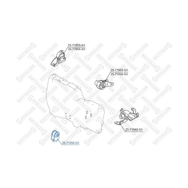 Variklio montavimas STELLOX 25-71050-SX