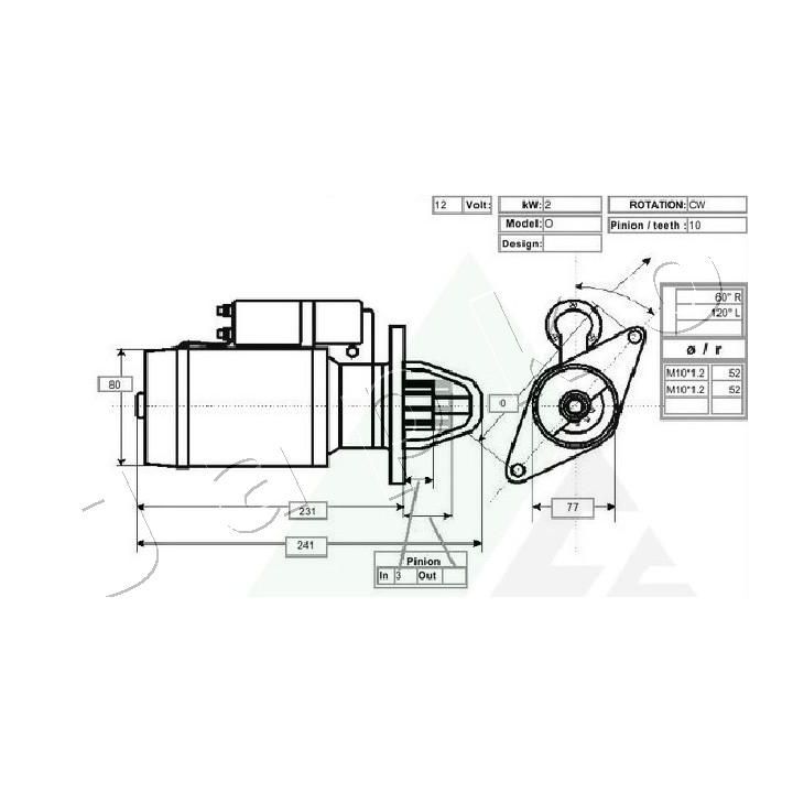 Starteris JAPKO 3C952