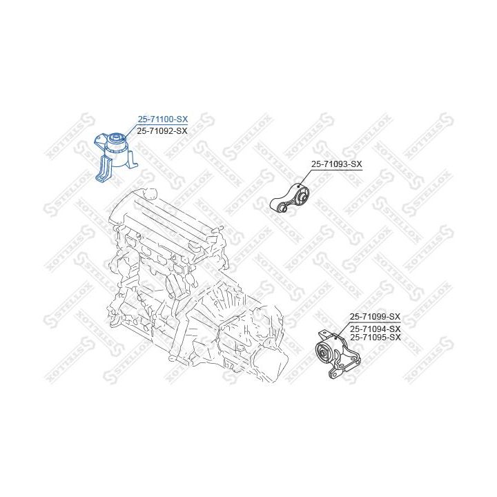Variklio montavimas STELLOX 25-71100-SX