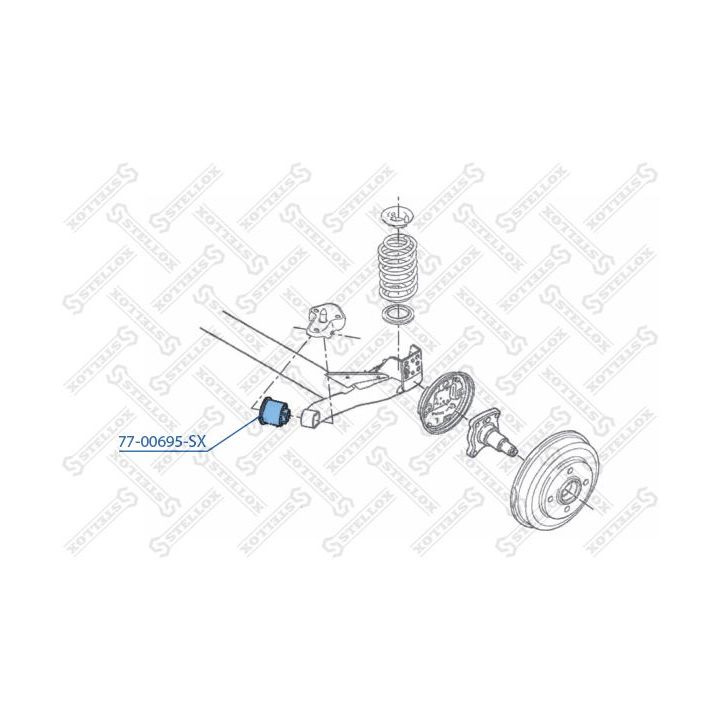 Valdymo svirties/išilginių svirčių įvorė STELLOX 77-00695-SX