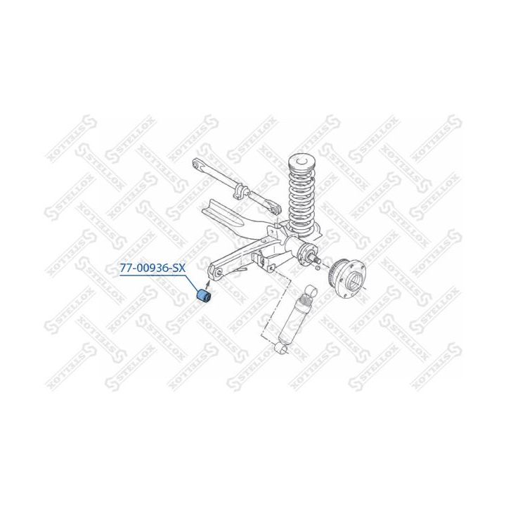 Valdymo svirties/išilginių svirčių įvorė STELLOX 77-00936-SX