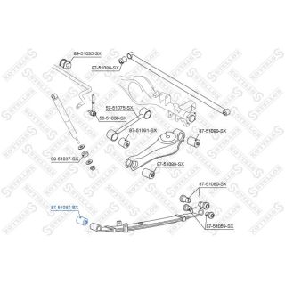 įvorė, lakštinė lingė STELLOX 87-51087-SX