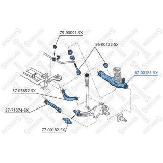 Vikšro valdymo svirtis STELLOX 57-00185-SX