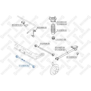 Vikšro valdymo svirtis STELLOX 57-51059-SX