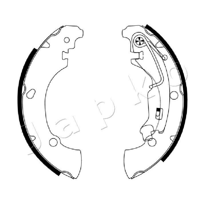 Stabdžių trinkelių komplektas JAPKO 550210