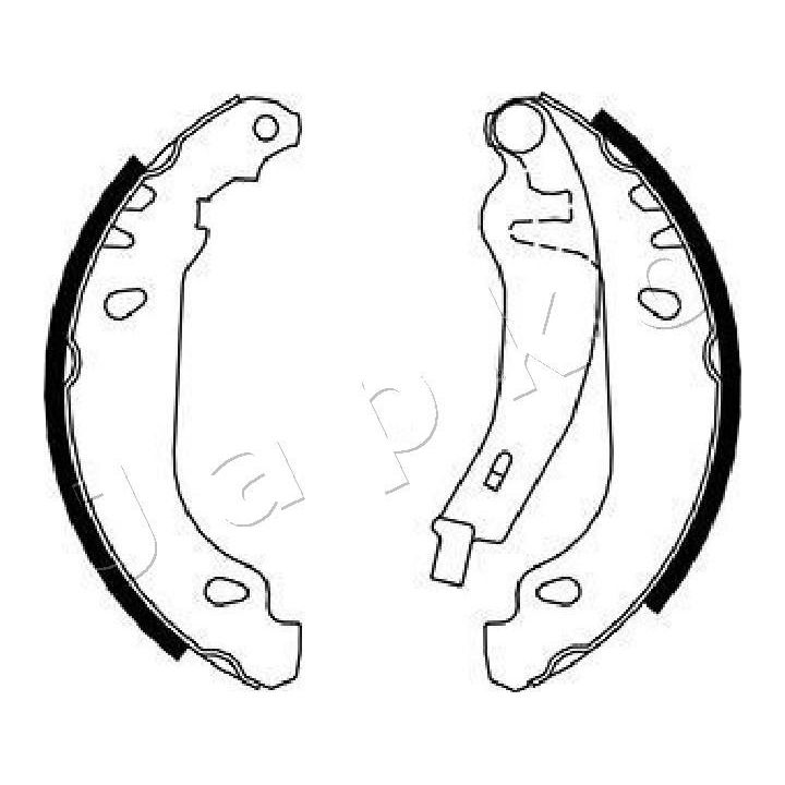 Stabdžių trinkelių komplektas JAPKO 550719