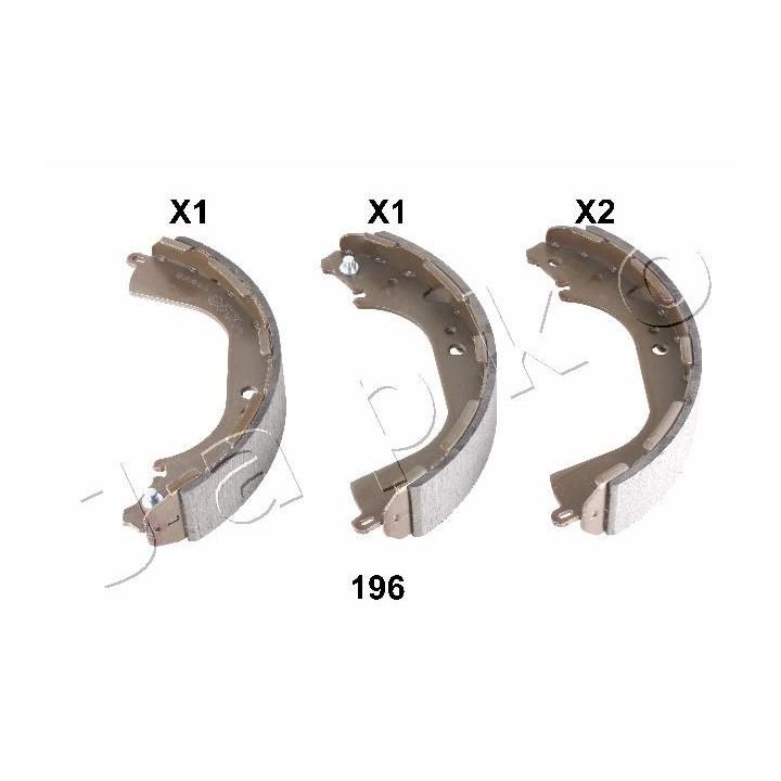 Stabdžių trinkelių komplektas JAPKO 55196