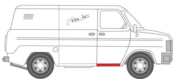 Slenksčio skardelė BLIC 6505-06-2511042P