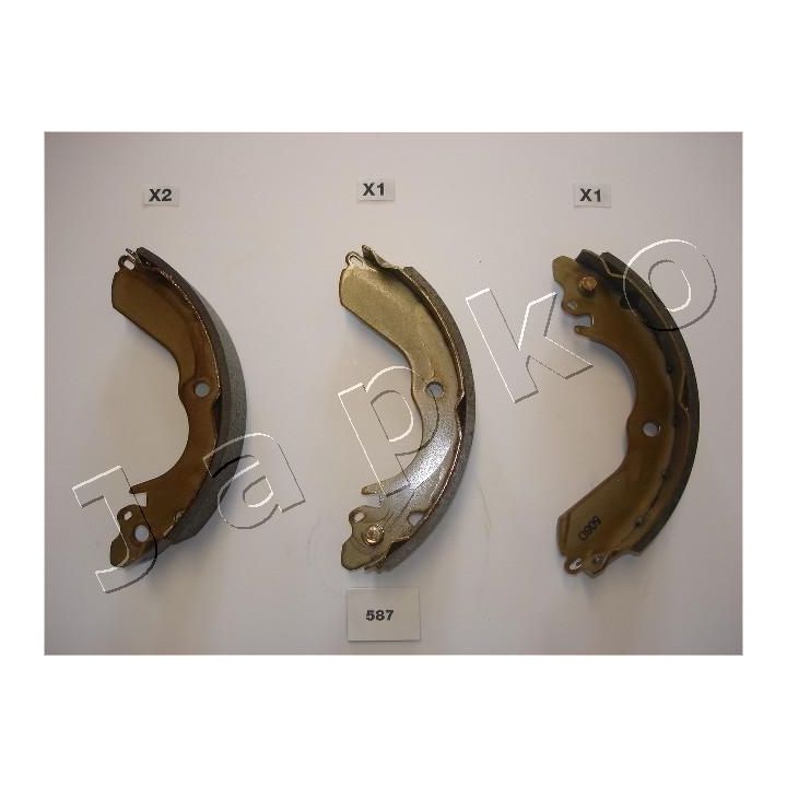 Stabdžių trinkelių komplektas JAPKO 55587