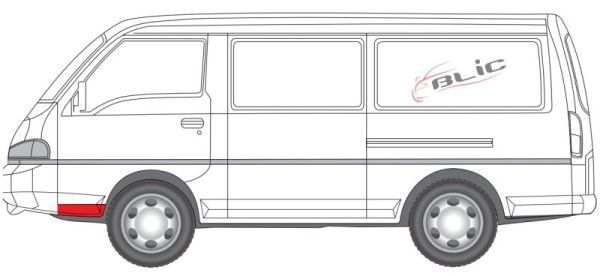 Slenksčio skardelė BLIC 6505-06-3195015P