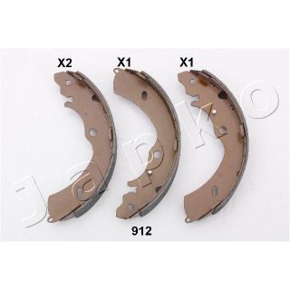 Stabdžių trinkelių komplektas JAPKO 55912