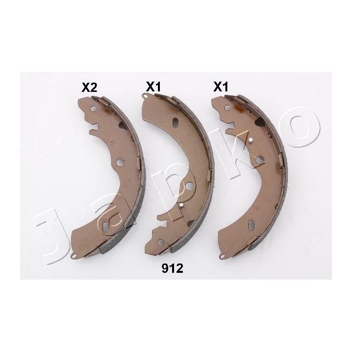 Stabdžių trinkelių komplektas JAPKO 55912