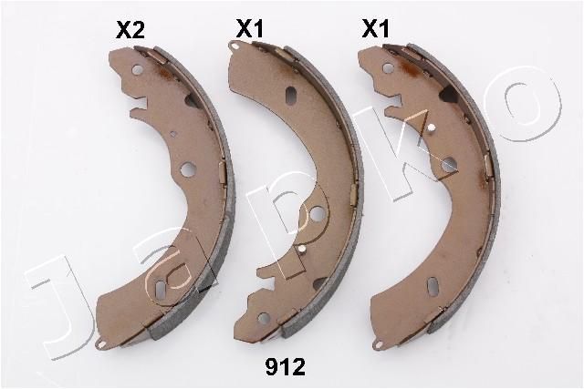 Stabdžių trinkelių komplektas JAPKO 55912