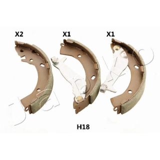 Stabdžių trinkelių komplektas JAPKO 55H18