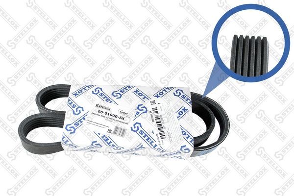 V formos rumbuoti diržai STELLOX 06-01000-SX