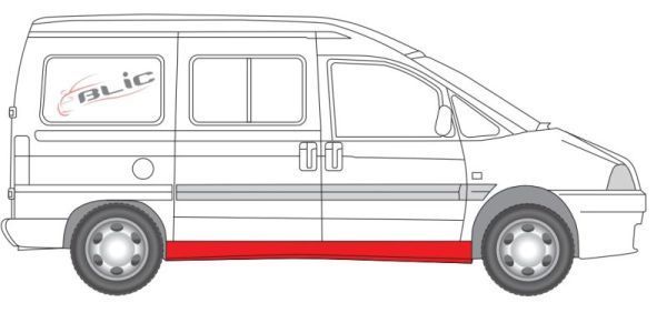 Slenksčio skardelė BLIC 6505-06-5575012P