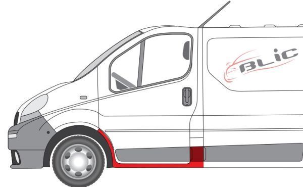 Slenksčio skardelė BLIC 6505-06-6061053P