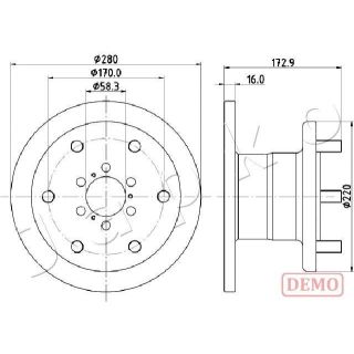 Stabdžių diskas JAPKO 600255C
