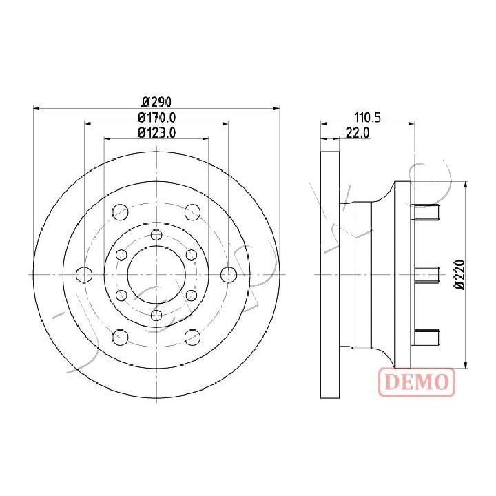 Stabdžių diskas JAPKO 600256C