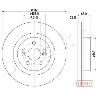 Stabdžių diskas JAPKO 600701C