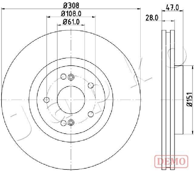 Stabdžių diskas JAPKO 600703C