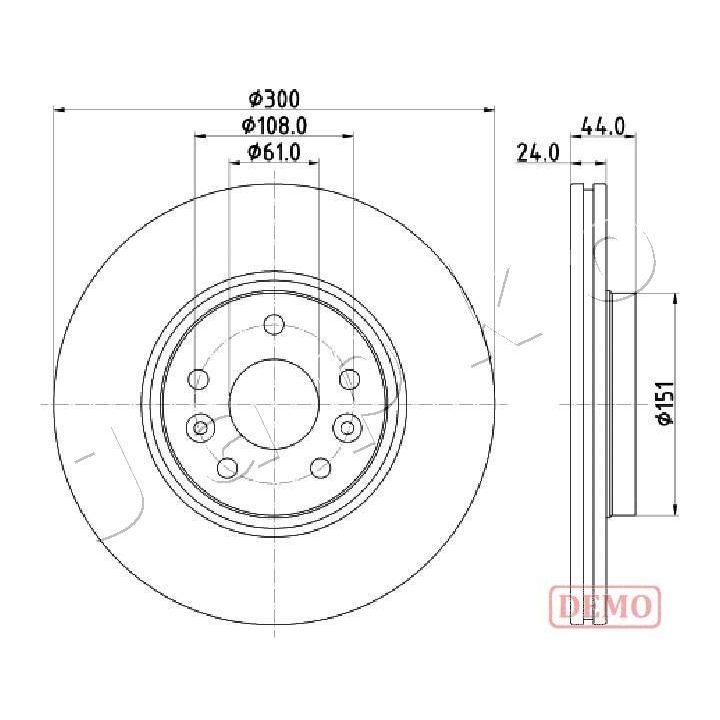Stabdžių diskas JAPKO 600706C
