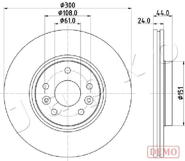 Stabdžių diskas JAPKO 600706C