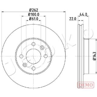 Stabdžių diskas JAPKO 600709C
