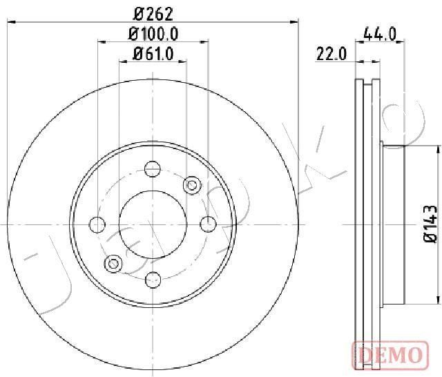 Stabdžių diskas JAPKO 600709C