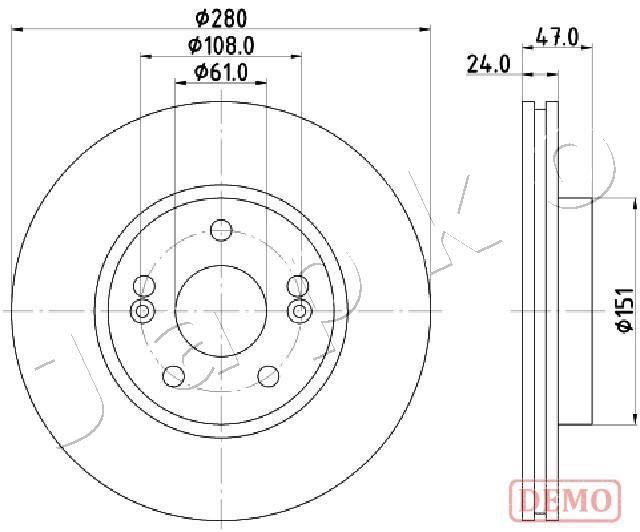 Stabdžių diskas JAPKO 600711C
