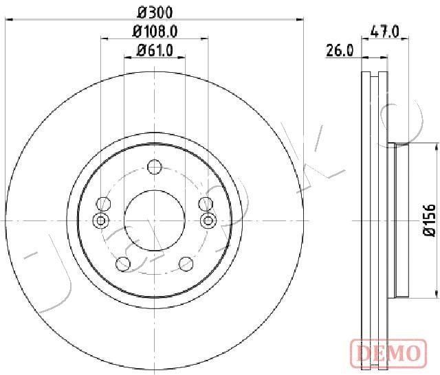 Stabdžių diskas JAPKO 600712C