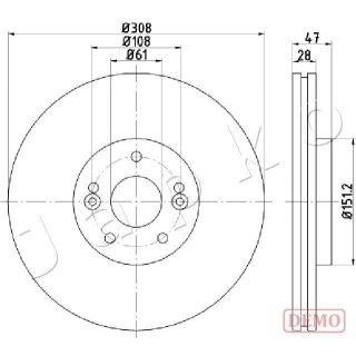 Stabdžių diskas JAPKO 600713C