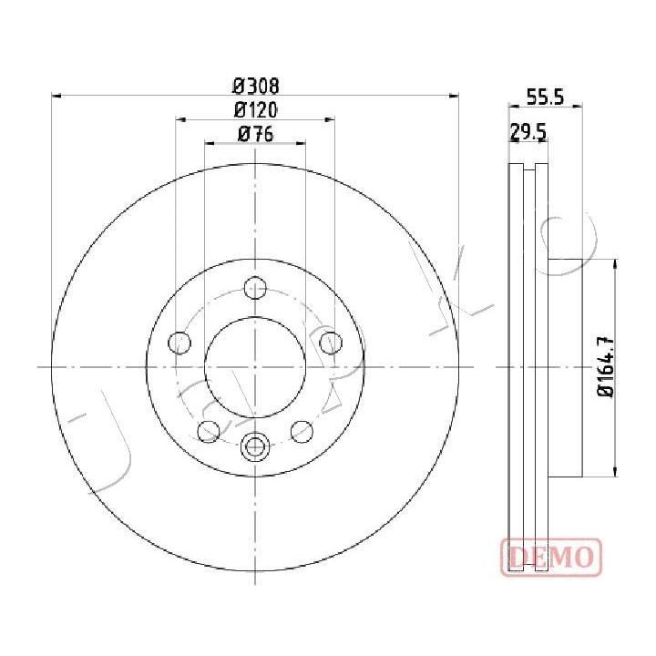 Stabdžių diskas JAPKO 600953C